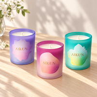 AIKUN - Ensemble de bougies parfumées personnalisées avec logo et motif sur mesure, fabriquées par l'équipe de designers dédiée de l'usine d'origine