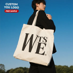 Bán Buôn Tùy Chỉnh Bông Vải <span class=keywords><strong>Tote</strong></span> Túi Đồng Bằng Màu Trắng Thêu Mua Sắm Túi Logo In Tái Sử Dụng Siêu Thị Quà Tặng Ngoài Trời - Product Image 1