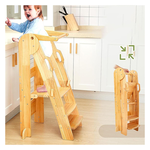 <span class=keywords><strong>Torre</strong></span> Montessori para niños pequeños, taburete de cocina ajustable en altura para niños, <span class=keywords><strong>torre</strong></span> de pie plegable para aprender con <span class=keywords><strong>Sa</strong></span> - Product Image 1