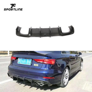 Diffuseur arrière de voiture en fibre de carbone pour <span class=keywords><strong>Audi</strong></span> <span class=keywords><strong>S3</strong></span> A3 S-Line 8V <span class=keywords><strong>Sedan</strong></span> 4 portes <span class=keywords><strong>2017</strong></span> - Product Image 1