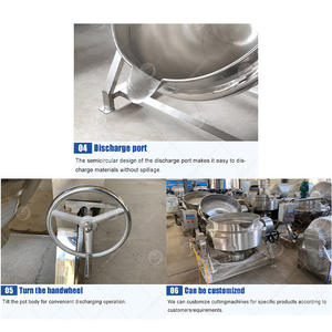 Orme หม้อต้มซุปอุตสาหกรรม, หม้อต้มน้ำตาลอุปกรณ์กระทะต้มไอน้ำกาต้มน้ำสำหรับทำขนม - Product Image 5
