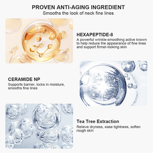 OEM/ODM Crème liftante anti-âge professionnelle pour le cou raffermissante et raffermissante pour affaisser la peau du cou Réduit les rides et les ridules techniques - Product Image 4