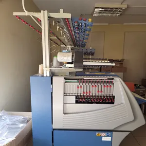 STOLL-máquina de tejer plana, 3 sistemas, para tejer Jersey industrial, venta de agujas de tejer