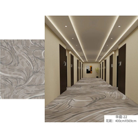 Moquette professionnelle ignifuge en polypropylène tissé à motifs pour hôtel, chambre et couloir