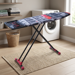 Planche à repasser pliable portable de haute qualité, mini, moderne, réglable, en acier durable et tissu, pour usage domestique, fonctionnelle, de style européen, pour vêtements - Product Image 3