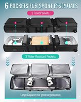 Sac à dos extensible pour ski et snowboard, résistant à l'eau, en nylon, avec 6 poches et roulettes pour les voyages, vente flash
