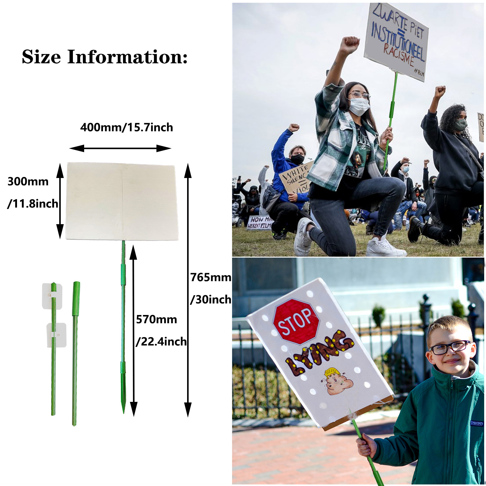 Eease 2pcs Parade Slogan Poles Warning Signs Support Placards With Handle 6f30087d 2799 4b21 80f9 087149c68821.89396a6fd0a530ce83672acb13254fe0