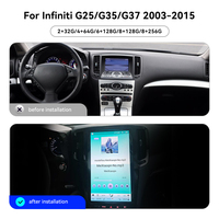 Écran Foforfor 13,8 pouces pour Infiniti G25/35/37 2003-2015, Carplay Android 14 GPS DSP Autoradio Stéréo Multimédia