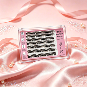 ชุดต่อขนตาแบบ PBT DIY Cluster Lash Extension 14 ถาด ความยาว 8 ถึง 16 มม. ขนตาแบบกันน้ำ พร้อมกาวติดขนตาและแหนบ - Product Image 4