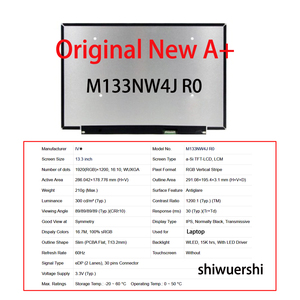 13,3-inch LCD-scherm 1920*1200 EDP 30pins 60Hz Vervanging NE133WUM N61 M133NW4J R0 R2 R3 B133UAN02.0 HW0A B133UAN02.2 B133UAN02.6 - Product Image 3