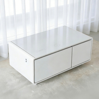Table basse intelligente Primst avec tiroirs réfrigérés intégrés, haut-parleur musical, écran tactile et recharge sans fil pour la maison