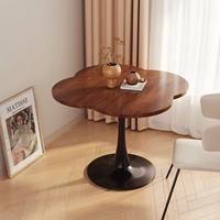 Tables basses BYueChun Ulk en MDF avec pieds en métal ; le design des bords facilite le nettoyage, idéal pour les salons d'appartements