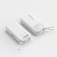 Batterie externe portable haute capacité 30000mAh 22.5W chargeur de batterie externe à charge rapide pour iPhone iPad et plus