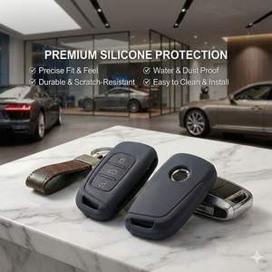 Housse de protection en silicone premium à 3 boutons pour clé de voiture Peugeot 301 408 3008 5008 et Citroën C4L C3-XR <span class=keywords><strong>C5</strong></span> - Product Image 1