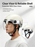 Casque de vélo électrique MOON M06, nouveau modèle, en matériau PC, moulage intégré, avec visière transparente, homologué CE, pour la sécurité des adultes lors de la conduite