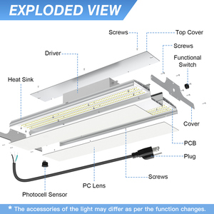 Armazém EUA 100W 150W 200W 240W 300W 400W Oficina Comercial Ginásio <span class=keywords><strong>LED</strong></span> Linear High Bay Painel Iluminação - Product Image 3