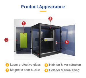 Machine de marquage laser à fibre à refroidissement par air EM-Smart Portable Series Nova Basic 20W, compatible DWG/DXF/BMP/DST, contrôle EZCAD <span class=keywords><strong>2</strong></span>, garantie de <span class=keywords><strong>2</strong></span> ans - Product Image 3