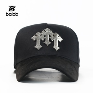 Casquettes Personnalisées Sombrero Barbas X CT 5-Panel Dobby Casquettes de Baseball avec Embellissements Étoiles et Lunes en Strass - Product Image 5