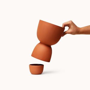 <span class=keywords><strong>Pot</strong></span> <span class=keywords><strong>de</strong></span> fleurs en céramique avec plateau, <span class=keywords><strong>support</strong></span> <span class=keywords><strong>de</strong></span> téléphone portable, <span class=keywords><strong>pot</strong></span> <span class=keywords><strong>de</strong></span> fleurs en <span class=keywords><strong>terre</strong></span> <span class=keywords><strong>cuite</strong></span> empilable pour bureau - Product Image 2