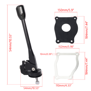 Pour Mazda MX5 Miata NA NB 1989-2005, levier de vitesses court en aluminium anodisé de 19 mm, fourche de changement de vitesse 5/6 vitesses, approvisionnement en vrac HB032-BK - Product Image 6