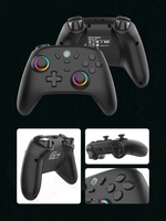 Manette de jeu sans fil DATA FROG S13 avec joystick 3D à effet Hall et moteur de vibration, compatible PC/MAC/iOS/Ordinateur portable/Mobile Android