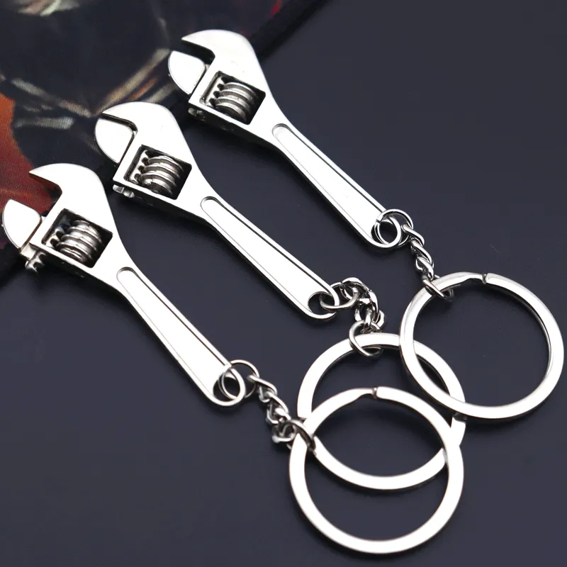 Silber Mini Schraubens chl üssel Schlüssel bund Kfz-Teil Auto Geschenk Schlüssel anhänger Ring Werkzeug Schlüssel anhänger für Männer