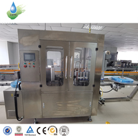 Machine d'étiquetage linéaire à colle thermofusible haute vitesse pour petites bouteilles rondes, lignes d'eau et de boissons