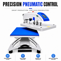 Nouvelle presse à chaud 16x20 à bras oscillant, machine automatique pour T-shirts, zone d'impression 40x50cm, compresseur d'air pneumatique 110V/220V