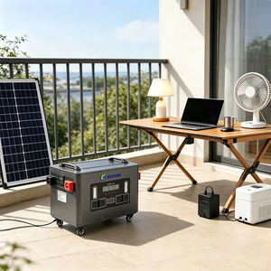 Station d'alimentation portable avec <span class=keywords><strong>batterie</strong></span> LiFePO4, UPS, pour la maison, le <span class=keywords><strong>camping</strong></span> en extérieur, 4000Wh, 3000W, solaire, pour voiture, <span class=keywords><strong>camping</strong></span>-<span class=keywords><strong>car</strong></span>, démarreur de <span class=keywords><strong>batterie</strong></span>, onde sinusoïdale pure, MPPT - Product Image 3