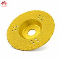 Disque de meulage et de polissage diamanté brasé sous vide double fonction 125 mm pour meuleuse d'angle, béton, granit, carrelage (OEM)