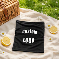 Personnalisé de haute qualité cyclisme cou guêtre tube sans couture vente en gros polyester uni bandana écharpe blanc noir bandana
