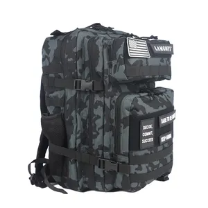 Tactical Backpack Custom 900D Oxford Tactical Gym Bag Pack Molle Fitness Trekking Bag 25L 45L Tactical Backpack