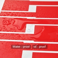 Étiquettes autocollantes en PVC imperméables pour câbles, imprimées au laser, en forme de pièce, 30 pièces sur feuille A4