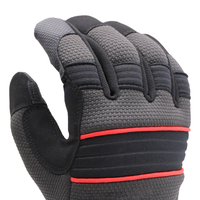 Gants MaxiTough de haute qualité avec paume en tissu élastique ultra-fin, protection des doigts, antidérapants, durables, respirants, avec manchette tricotée.