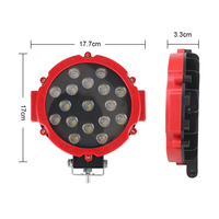 Luz de Trabajo LED Brillante de 7 Pulgadas y 51W, Foco Todoterreno 4x4, Faro Delantero Automotriz, Lámpara Antiniebla para Camioneta, Jeep, SUV, Hummer, Accesorios para Automóviles