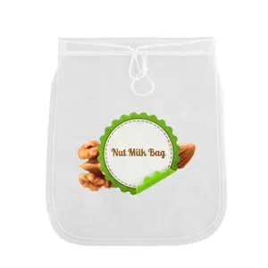 Hot Selling Food Grade High Quality Reusable With Cheese Cloth Bag Milk Filter Bag Nylon Nut Milk Bag