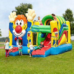 Château gonflable pour enfants avec toboggan, thème clown de dessin animé, pour intérieur et extérieur, aire de jeux de centre commercial, matelas pneumatique, <span class=keywords><strong>trampoline</strong></span> - Product Image 5