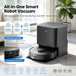 <span class=keywords><strong>Robot</strong></span> de nettoyage automatique multifonction tout-en-un pour la maison, avec Lidar, laser, Wifi, balayage, lavage humide et sec, et aspiration - Product Image 1