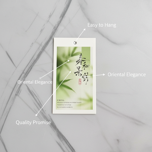 Étiquettes de vêtements personnalisées, cartes à logo en relief, papier d'étiquettes de vêtements recyclé imprimé recto-verso et étiquettes suspendues - Product Image 5