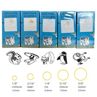 5000 pièces/boîte, élastiques orthodontiques dentaires, pack zoo, anneaux en O, élastiques en caoutchouc, latex, attaches dentaires, force 2,5/3,5/4,5/5,0/6,5 OZ