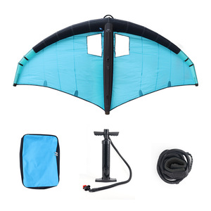 Cometa Inflable Windwing de 5 Metros Cuadrados, Nailon Azul, para Adultos, para Aguas Tranquilas, con Bomba y Bolsa de Transporte - Product Image 1