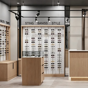 Optical Shop Full Room Customization Showcase Eyewear Display Shelf Eyeglasses Shop <b>glass</b> display case Store decoration - Product Image 3