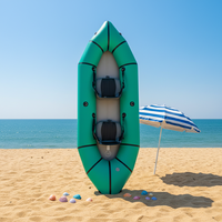 Nouveau Kayak Gonflable Pliable 2026 pour 1-2 Personnes en TPU PVC, Haute Vitesse, Écologique, pour Aventures en Rivières et Rafting en Eau Verte