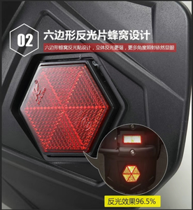 บังโคลนหลังรถจักรยานยนต์ถอดออกได้ติดตั้งได้อเนกประสงค์พร้อมแผ่นสะท้อนแสงระบบบังโคลนสำหรับรถจักรยานยนต์ - Product Image 3