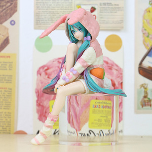 HESPER 13CM Statuette Miku en pyjama de lapin mignon, Figurine <span class=keywords><strong>Manga</strong></span> Anime en PVC, Cadeau pour Adultes - Product Image 5