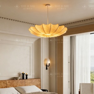 Lustre suspendu rond E27 à six têtes, lampe blanche à économie d'énergie pour salon, chambre à coucher, décoration de la maison - Product Image 2