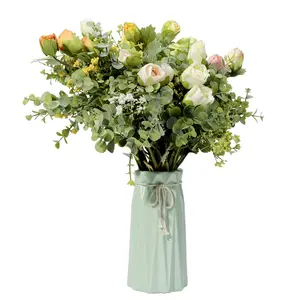 AYOYO OEM Nordic Sky Star Rose bunga buatan pernikahan bundel bunga genggam