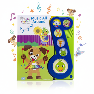 <span class=keywords><strong>Livre</strong></span> Interactif Parlant pour Enfants Musique Tout Autour <span class=keywords><strong>Livre</strong></span> Sonore 6 Boutons pour Écouter des Sons Impression Personnalisée pour Enfants - Product Image 4