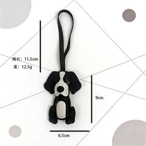 Pendentif en cuir PU pour chien Border Collie avec longue sangle, porte-clés pour chiot, chien <span class=keywords><strong>Bichon</strong></span>, <span class=keywords><strong>Labrador</strong></span> Retriever pour breloques de sac - Product Image 5