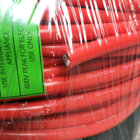 Alta Temperatura Alambre de calibre 1/0 0 awg 2awg 3awg 4awg rojo negro cable de batería de silicona caucho aislamiento de 600V